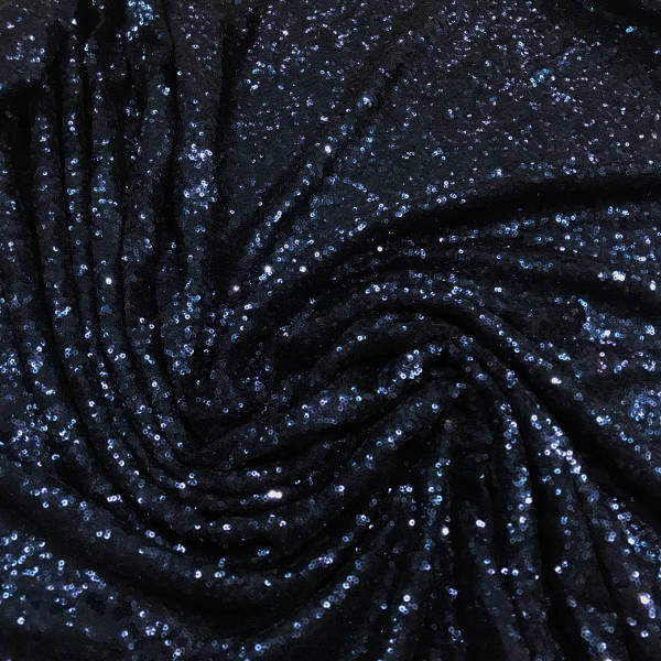 Sequin Fabric | Navy blue – KILOtela