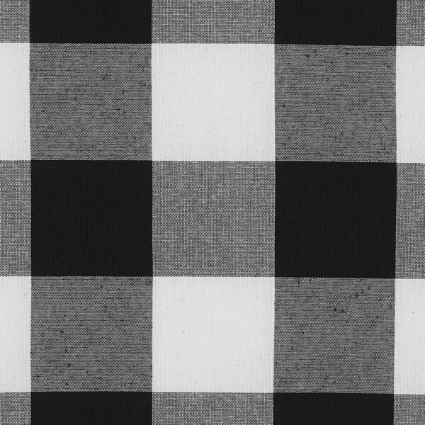 Tissu en toile teint en fil à carreaux Vichy noir