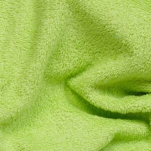 tela de toalla rizo algodón verde