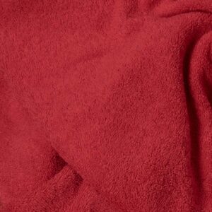 tela de toalla rizo algodón rojo