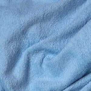 tela de toalla rizo algodón azul claro