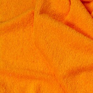 tela de toalla rizo algodón naranja