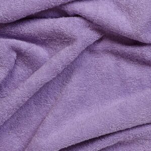 tela de toalla rizo algodón lila