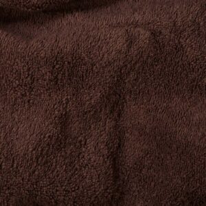 tela de toalla rizo algodón marrón