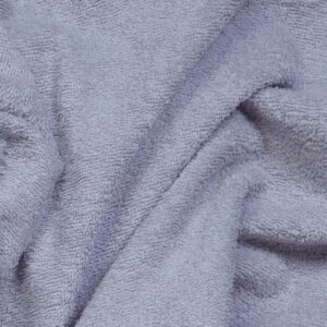tela de toalla rizo algodón gris claro