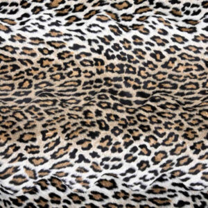 tela pelo corto algodón viscosa animal print leopardo