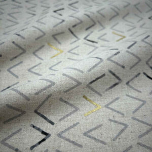 tela patchwork algodón lino geométrico