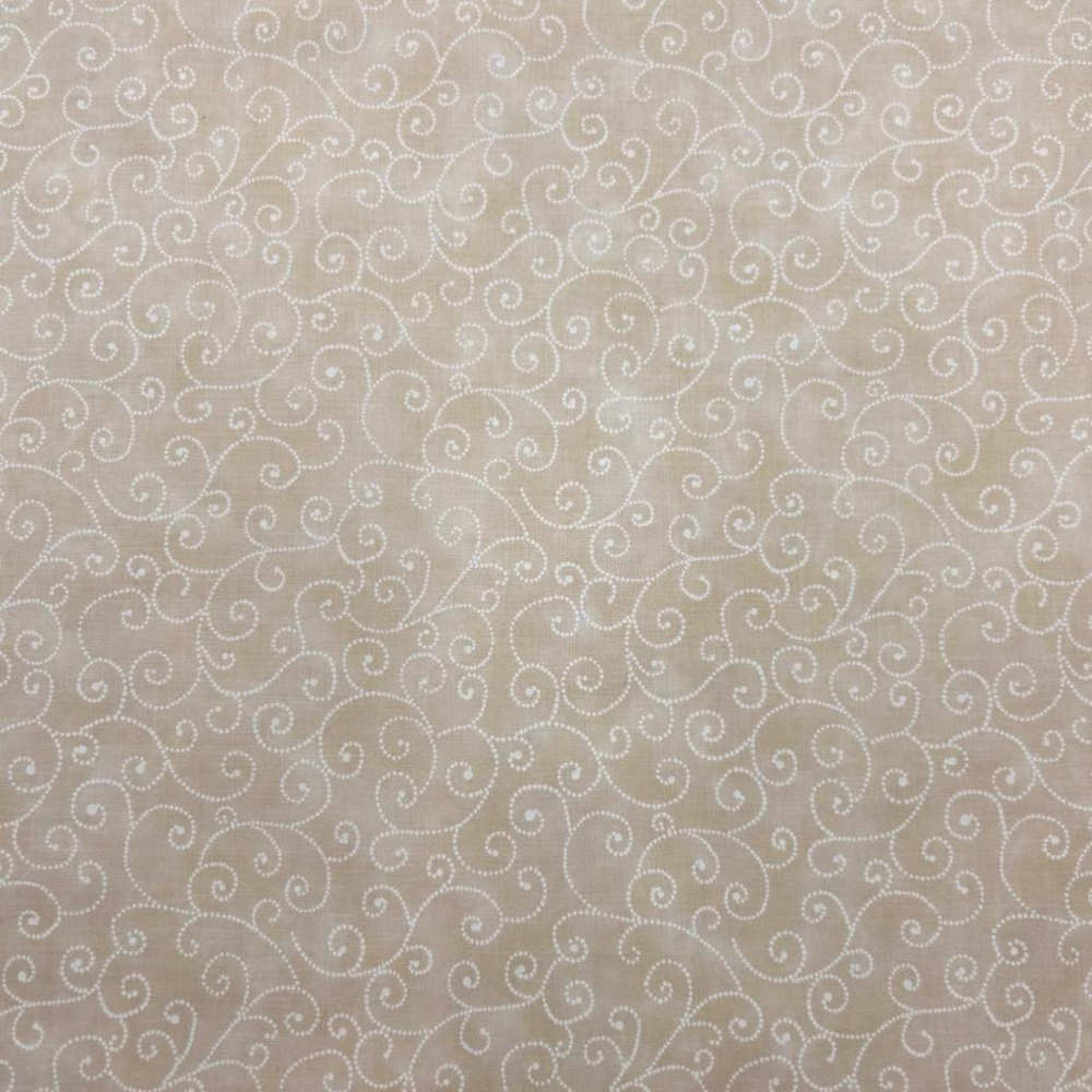 tela patchwork americano marmoleado beige espirales