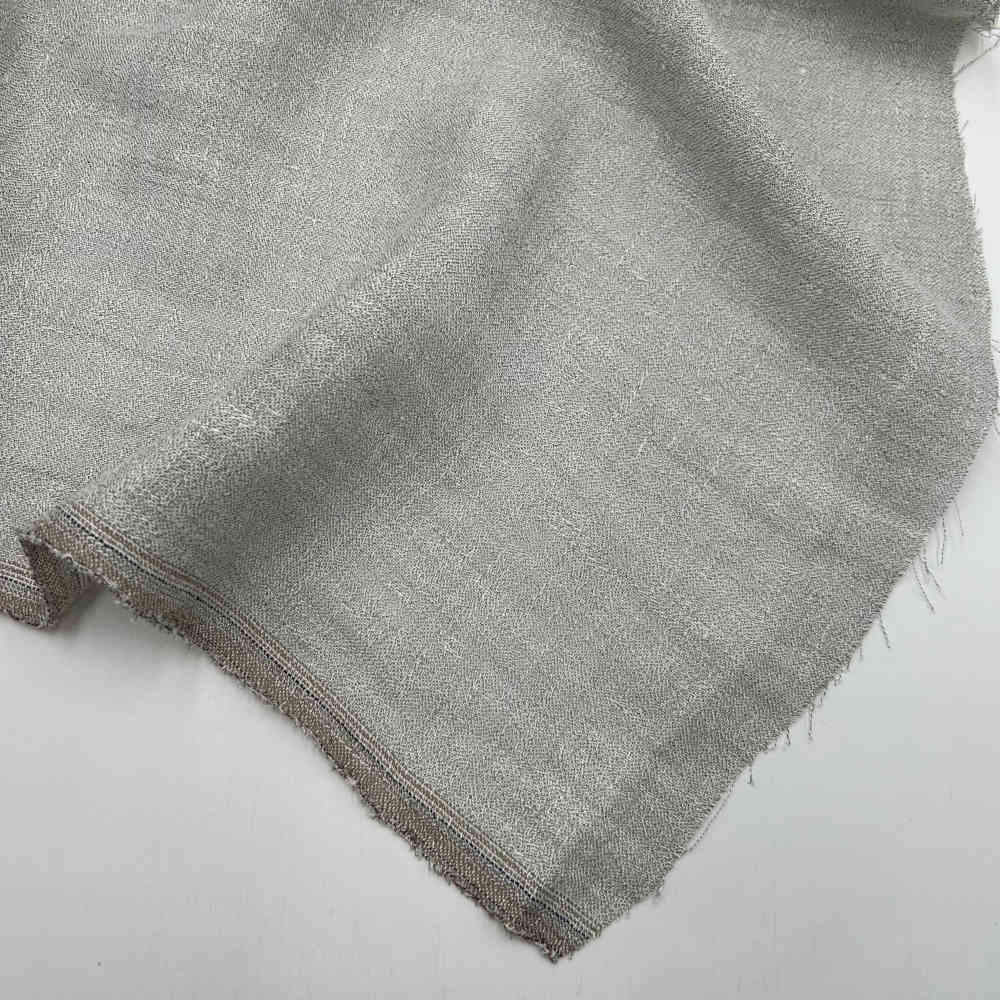 gray nylon linen shirting fabric