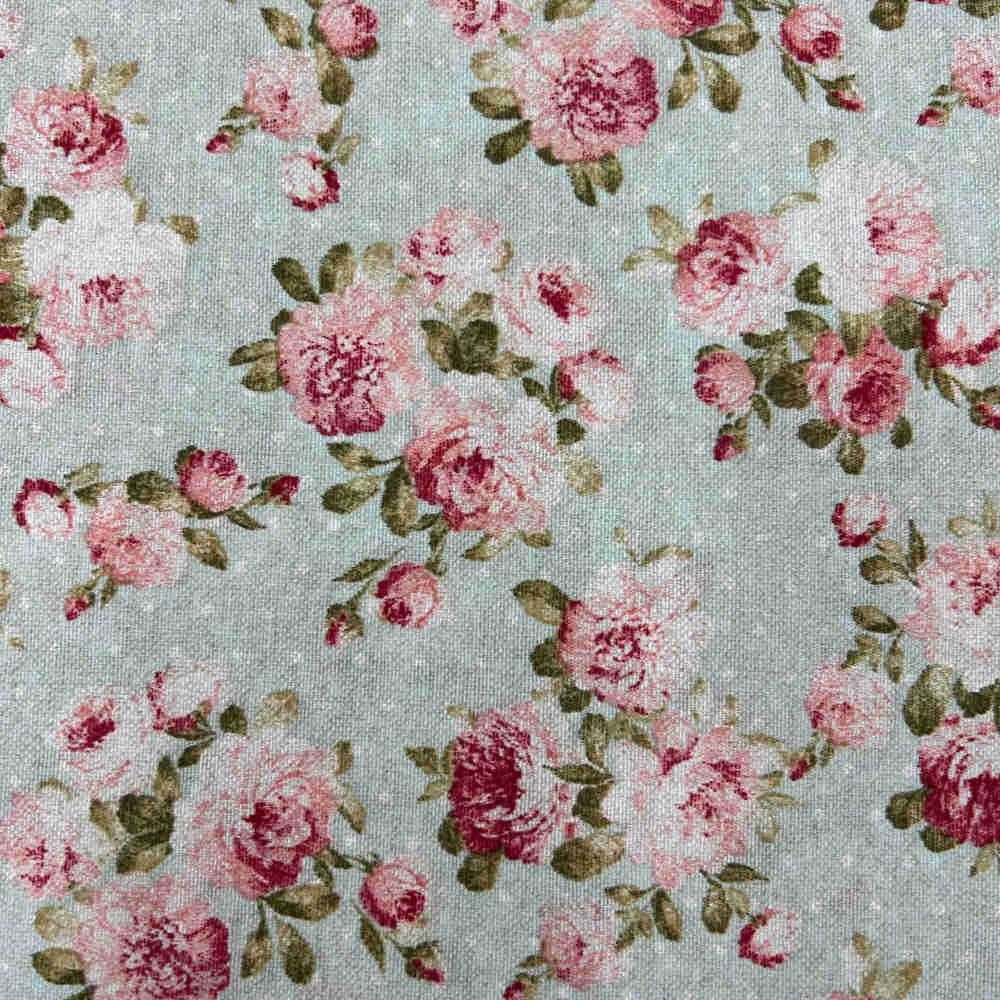 floral printed canvas fabric