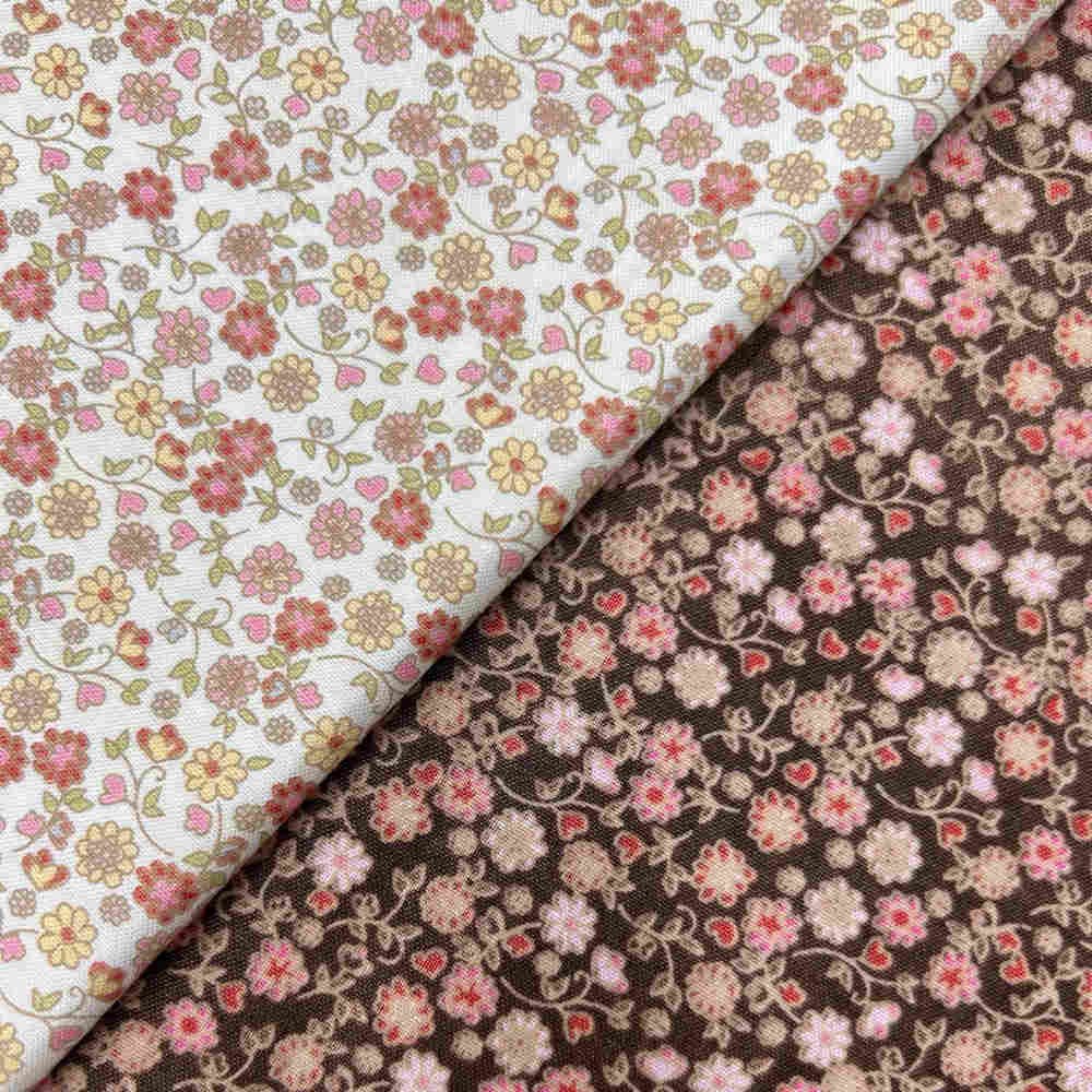 American patchwork fabric pack kissing flowers