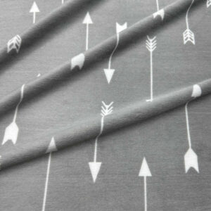 tela minky estampado flechas gris